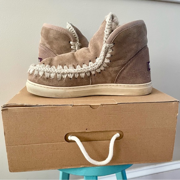 Mou Eskimo Sneaker Boots Elephant Grey Women’s Size 38 - Picture 7 of 14